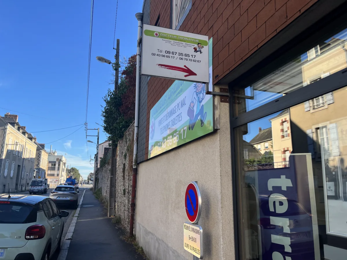 La boutique Docteur Ordinateur à Laval, point de retrait du matériel Sono Mayenne