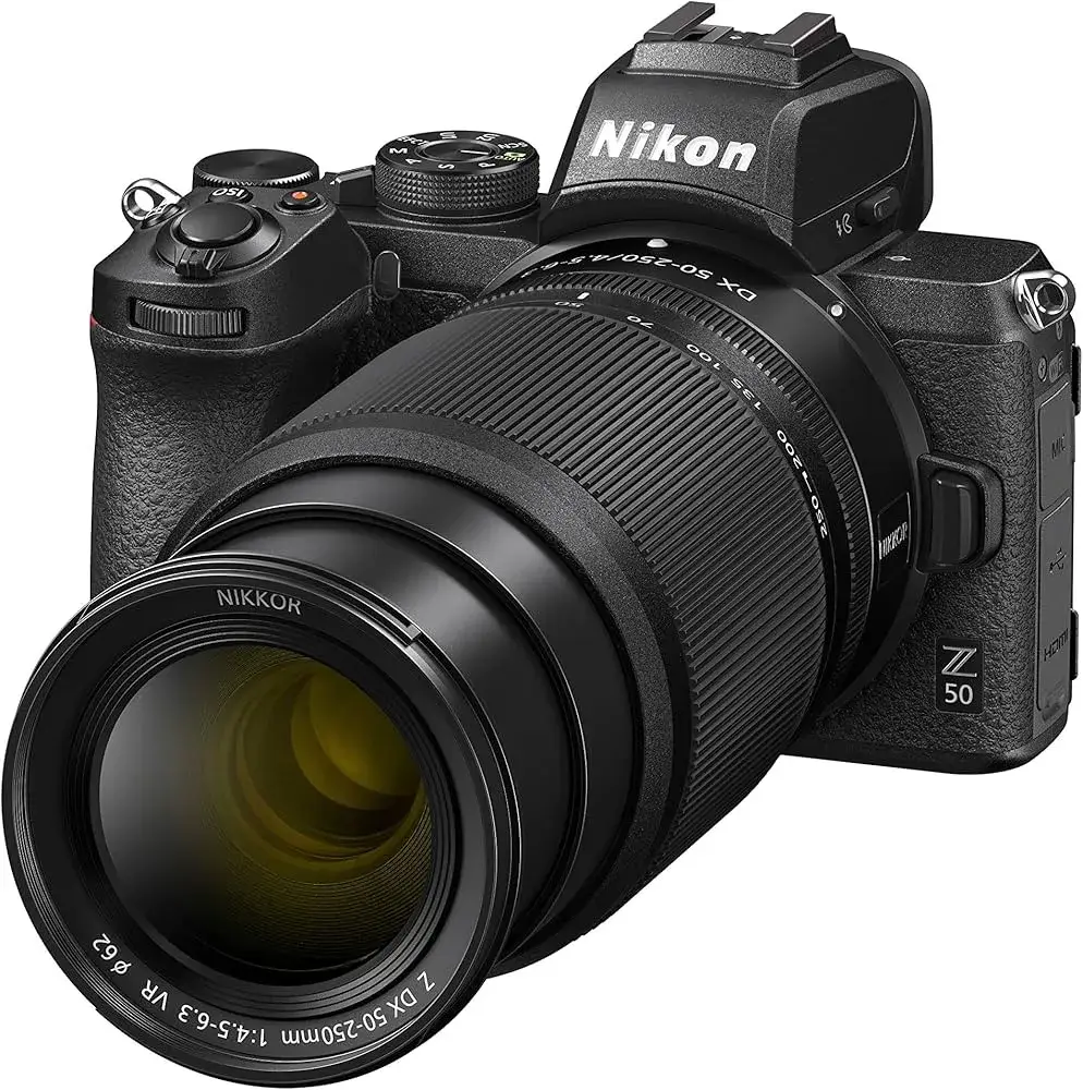 Location Nikon Z50 + 16-50mm + 50-250mm – Kit hybride photo/vidéo 4K en Mayenne