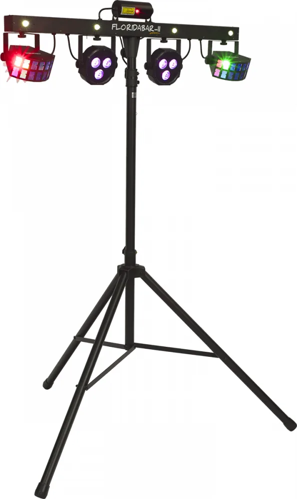 Algam Lighting FLORIDA BAR II projecteurs et FX 4-en-1 sur pied